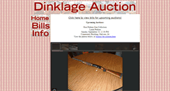 Desktop Screenshot of dinklageauction.com