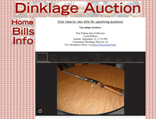 Tablet Screenshot of dinklageauction.com